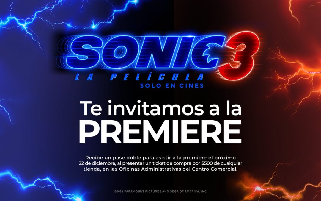 TÉRMINOS Y CONDICIONES DE LA PROMOCIÓN “PREMIERE SONIC 3”